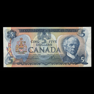 Canada, Banque du Canada, 5 dollars : 1979