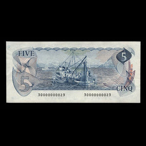 Canada, Banque du Canada, 5 dollars : 1979