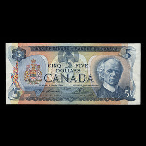 Canada, Banque du Canada, 5 dollars : 1979