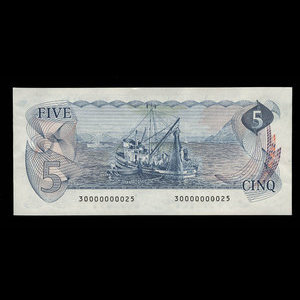 Canada, Banque du Canada, 5 dollars : 1979