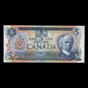 Canada, Banque du Canada, 5 dollars : 1979