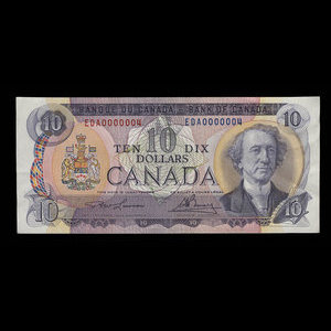 Canada, Banque du Canada, 10 dollars : 1971