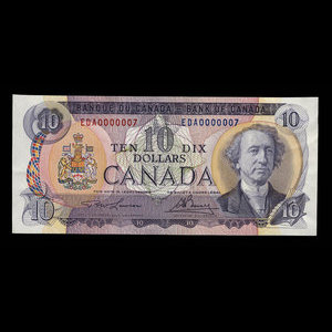 Canada, Banque du Canada, 10 dollars : 1971