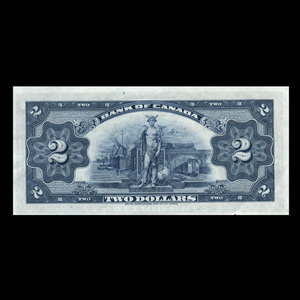 Canada, Banque du Canada, 2 dollars : 1935