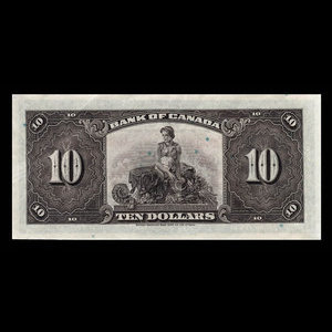 Canada, Banque du Canada, 10 dollars : 1935