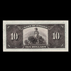 Canada, Banque du Canada, 10 dollars : 1935