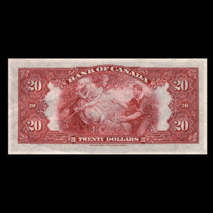 Canada, Banque du Canada, 20 dollars : 1935