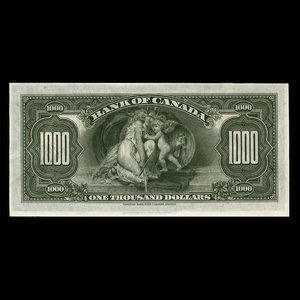 Canada, Banque du Canada, 1,000 dollars : 1935