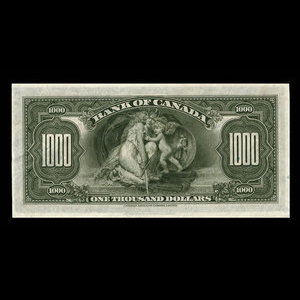 Canada, Banque du Canada, 1,000 dollars : 1935