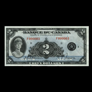 Canada, Banque du Canada, 2 dollars : 1935