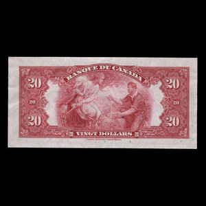 Canada, Banque du Canada, 20 dollars : 1935