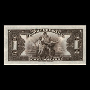 Canada, Banque du Canada, 100 dollars : 1935