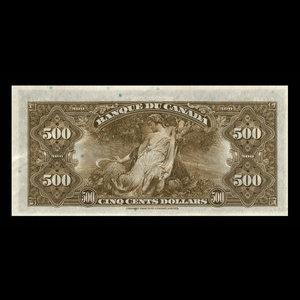 Canada, Banque du Canada, 500 dollars : 1935