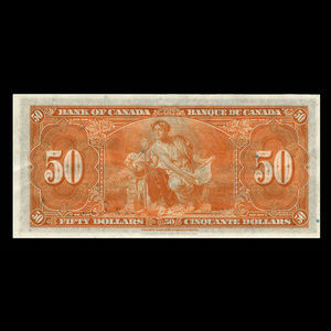 Canada, Banque du Canada, 50 dollars : 2 janvier 1937