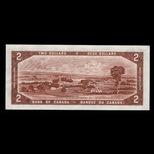 Canada, Banque du Canada, 2 dollars : 1954