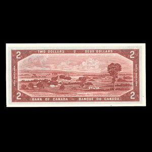 Canada, Banque du Canada, 2 dollars : 1954