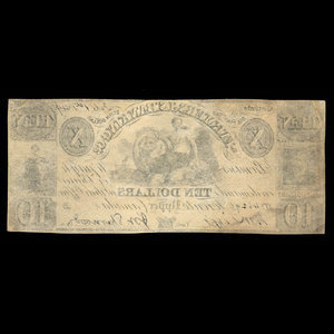 Canada, Farmers J.S. Banking Company, 10 dollars : 1 février 1849