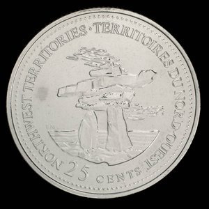 Canada, Élisabeth II, 25 cents : 6 février 1992