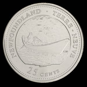 Canada, Élisabeth II, 25 cents : 5 mars 1992