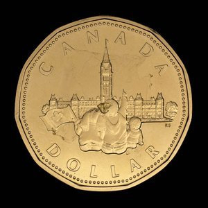 Canada, Élisabeth II, 1 dollar : 1992