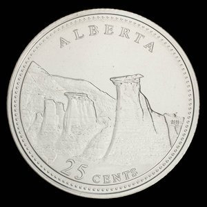 Canada, Élisabeth II, 25 cents : 4 juin 1992