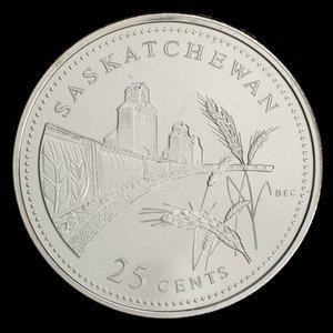 Canada, Élisabeth II, 25 cents : 5 novembre 1992