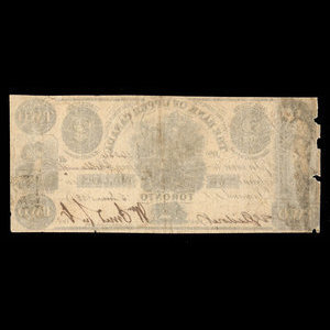 Canada, Bank of Upper Canada (York), 2 dollars : 5 juin 1838