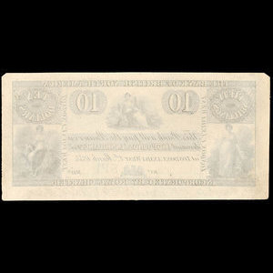 Canada, Bank of British North America, 10 dollars : 1 mars 1854