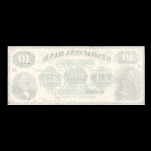 Canada, Stadacona Bank, 10 dollars : 2 avril 1874