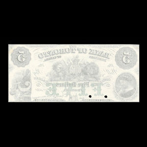 Canada, Bank of Toronto (The), 5 dollars : 1 juillet 1880