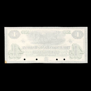 Canada, Union Bank of Halifax, 4 dollars : 1 juin 1870