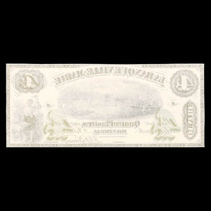 Canada, Banque Ville-Marie, 4 dollars : 2 janvier 1873