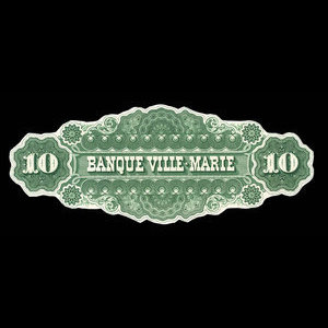Canada, Banque Ville-Marie, 10 dollars : 2 janvier 1873