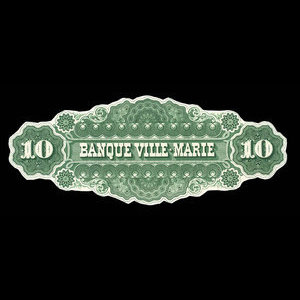 Canada, Banque Ville-Marie, 10 dollars : 2 janvier 1873