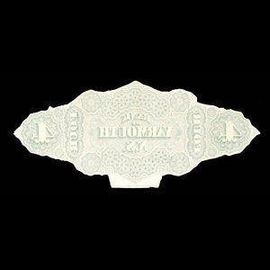Canada, Bank of Yarmouth, 4 dollars : 1 juillet 1870