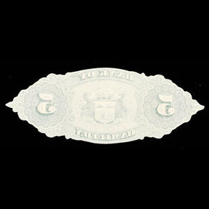 Canada, Bank of Hamilton, 5 dollars : 2 septembre 1872