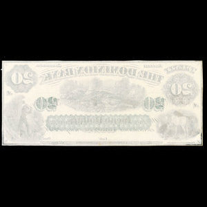 Canada, Dominion Bank, 100 dollars : 1 octobre 1873