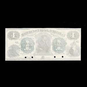 Canada, Banque Jacques-Cartier, 4 piastres : 2 mai 1870