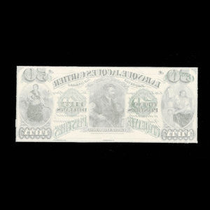 Canada, Banque Jacques-Cartier, 50 piastres : 2 mai 1870
