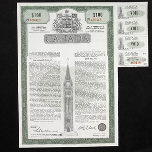 Canada, gouvernement du Canada, 100 dollars : 15 septembre 1966