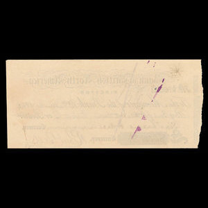 Canada, Bank of British North America, 6,000 dollars : 10 mars 1868