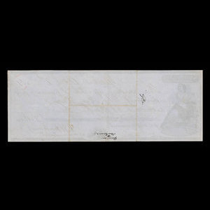 Canada, Banque de Montréal, 46 dollars, 72 cents : 1 avril 1861