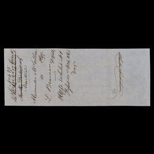 Canada, Banque de Montréal, 213 dollars : 8 mai 1860