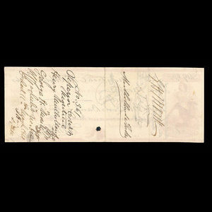 Canada, Banque de Montréal, 419 dollars, 84 cents : 13 octobre 1860