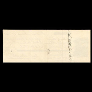 Canada, Banque de Montréal, 2,500 dollars : 19 mars 1862