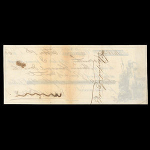 Canada, Banque de Montréal, 1,618 dollars, 20 cents : 1 octobre 1863