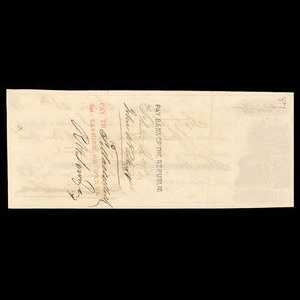 Canada, Banque de Montréal, 324 dollars : 26 juin 1862