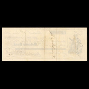 Canada, Molsons Bank, 8,000 dollars : 8 juin 1863