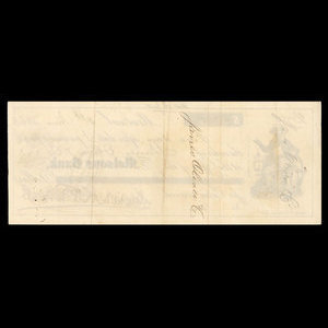 Canada, Molsons Bank, 8,000 dollars : 8 juin 1863