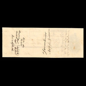Canada, Molsons Bank, 500 dollars : 13 mars 1860